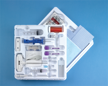 Busse Bone Marrow Biopsy Trays with J Style and I Style Needles, Four Staged Builds, Sterile, 10 per Case