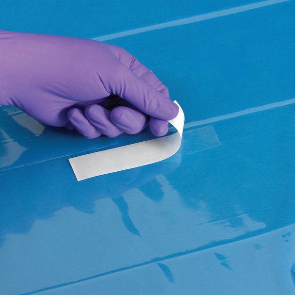 Busse Pain Management Drapes, Sterile, Clear Plastic or Absorbent, Fenestrated with Adhesive, 24 x 30 in