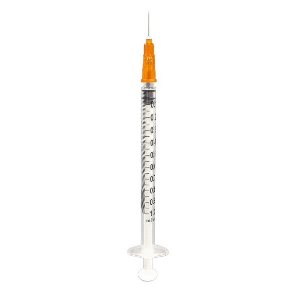 Exel Tuberculin Syringes with Detachable Needle – 1 mL Luer Slip, Low Dead Space, 25G to 27G, Case