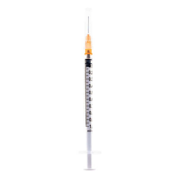Exel Tuberculin Syringes with Detachable Needle – 1 mL Luer Slip, Low Dead Space, 25G to 27G, Case