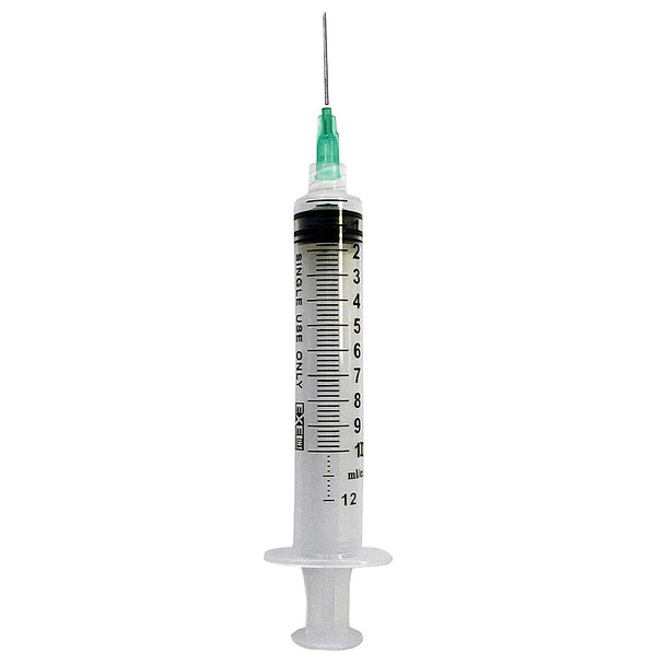Exel 10 mL Syringes with Needle – Luer Lock Combination, Sterile, Seven Needle Pairings, Case 800