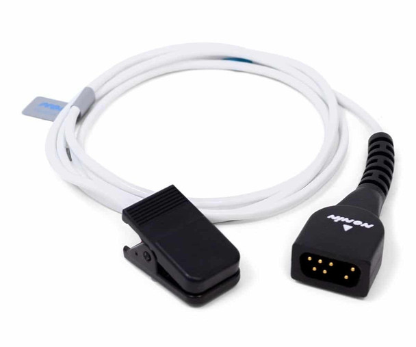 Nonin 8000Q2 PureLight Reusable Ear Clip SpO2 Sensor for Monitoring When Fingers Are Not Available