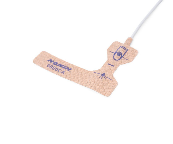 Nonin 6000C Disposable Cloth SpO2 Sensors with Stretch Tear-Resistant Wrap, Four Sizes, Box of 24