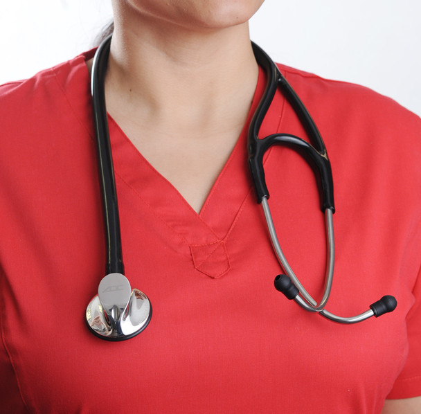 ADC Adscope 600 Cardiology Stethoscope with AFD Technology, Stainless Steel Chestpiece and Bi-Lumen Tubing