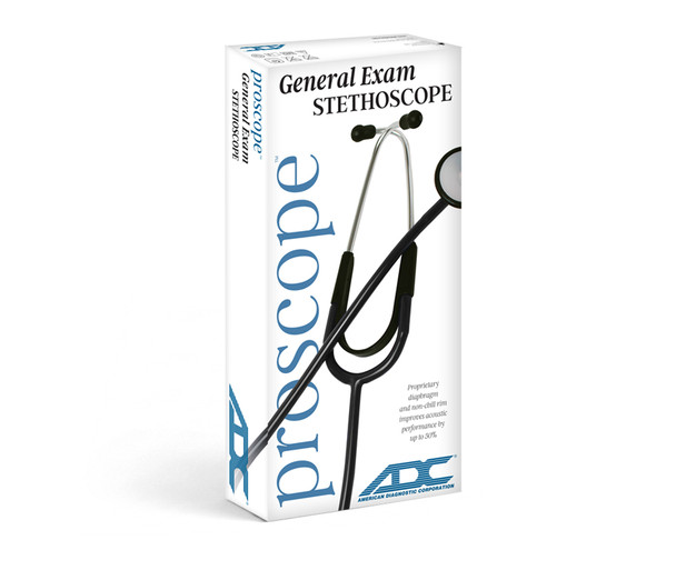 ADC Proscope 670 Dual-Head Stethoscope with Combination Diaphragm and Bell Chestpiece, Aluminum Build