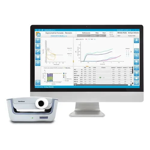 Schiller SpiroScout PC-Based Ultrasonic Spirometry System with LFX Software and Calibration-Free Sensor