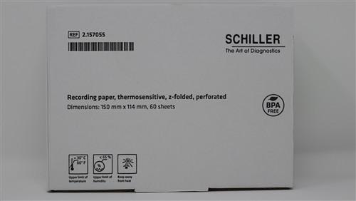 Schiller Recording Paper for CARDIOVIT FT-1, 114 mm Thermal Paper Sold as a Case of 10 Rolls or Packs