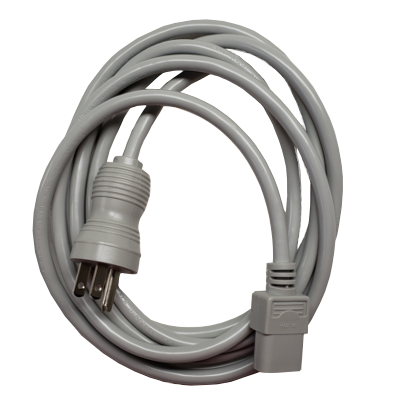 Schiller Mains Cable Medical Hospital Grade Power Cable 115 VAC 8 ft for Schiller Devices, Replacement Cord