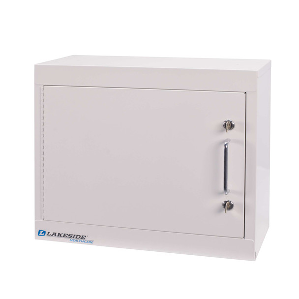 Lakeside Narcotic Cabinet with Single Door, Double Lock and One Adjustable Shelf, 18 x 8 x 15 in Overall
