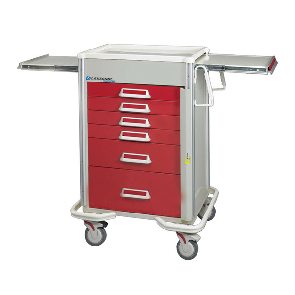 Lakeside Preferred Elite Hybrid Cart with (3) 3 in, (2) 6 in and (1) 9 in Drawers with Breakaway Lock