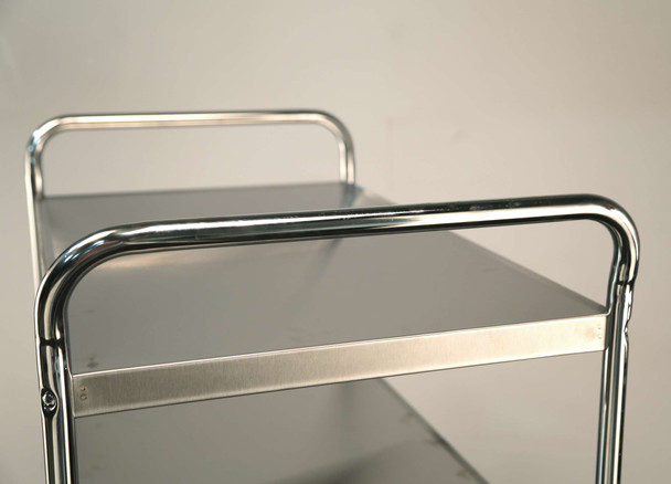 Lakeside Stainless Steel Utility Cart with 21 x 33 in Shelves, 36 x 23 x 40-1/8 in Overall
