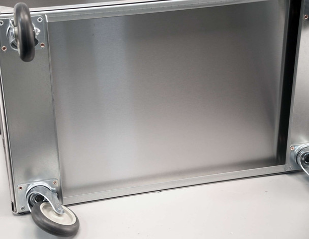 Lakeside Stainless Steel Utility Cart with 21 x 35 in Shelves, 39-1/4 x 22-3/8 x 37-1/4 in Overall