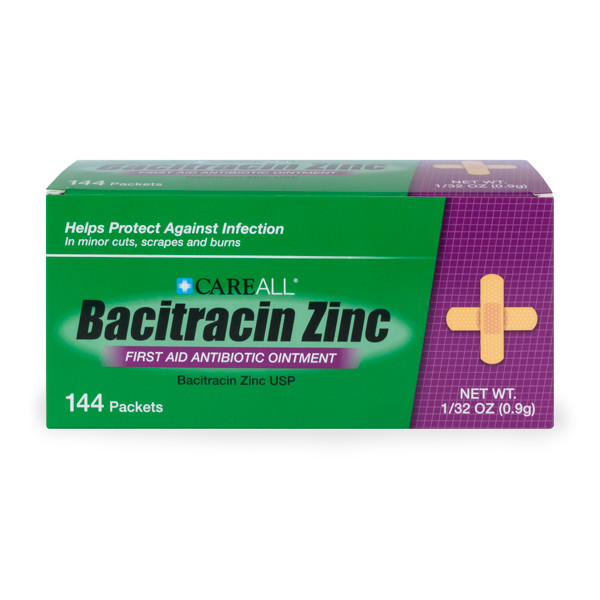 New World Imports CareAll 0.9 g Bacitracin Zinc Ointment Packet (144 per pack), Patient Care and Hygiene Kits