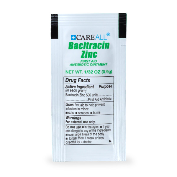 New World Imports CareAll 0.9 g Bacitracin Zinc Ointment Packet (144 per pack), Patient Care and Hygiene Kits