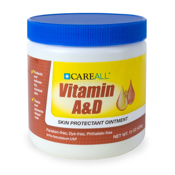New World Imports CareAll 15 oz. Jar Vitamin A & D Ointment Jar, 12 jars/case, Patient Care and Hygiene Kits