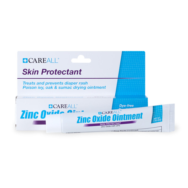 New World Imports CareAll 1 oz. Zinc Oxide Ointment, 3 boxes of 24 tubes (72 tubes), Case Pack
