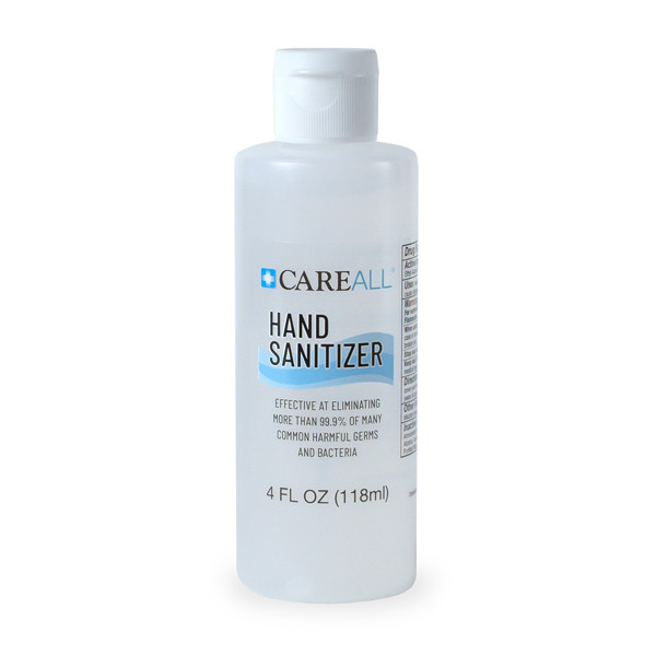 New World Imports CareAll 4 oz. Hand Sanitizer, 60 bottles/case, Bulk Case Pack for Facility Programs