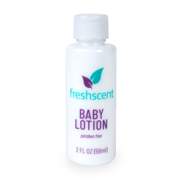 New World Imports Freshscent 2 oz. Baby Lotion, 96 bottles/case, Bulk Case Pack for Facility Programs