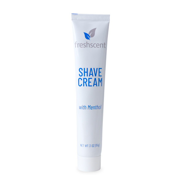 New World Imports Freshscent 3 oz. Brushless Shave Cream Tube, Bulk Case Pack for Facility Programs