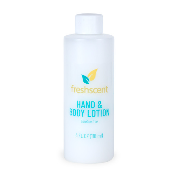 New World Imports Freshscent 4 oz. Hand & Body Lotion, 60 bottles/case, Bulk Case Pack for Facility Programs