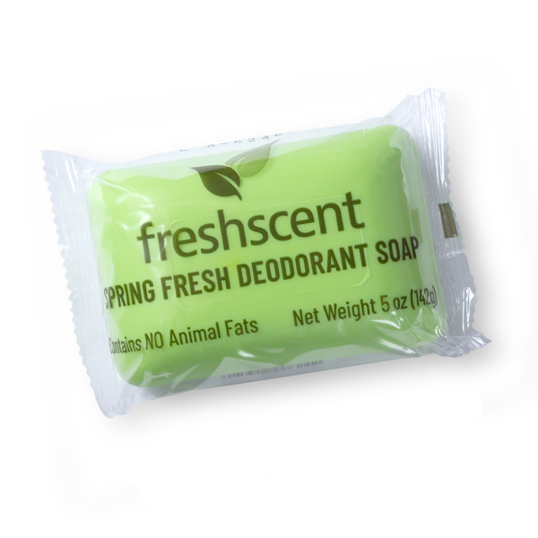 New World Imports Freshscent 5 oz. Spring Fresh Deodorant Soap, 72 bars/case, Patient Care and Hygiene Kits