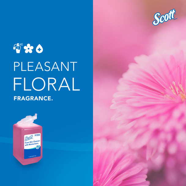 Kimberly-Clark Professional Scott Foam Skin Cleanser with Moisturizers, 1 Liter Cassette Refill