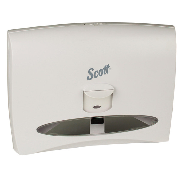 Kimberly-Clark Professional Scott Personal Seat Cover Dispenser, Pearl White or Black Finish