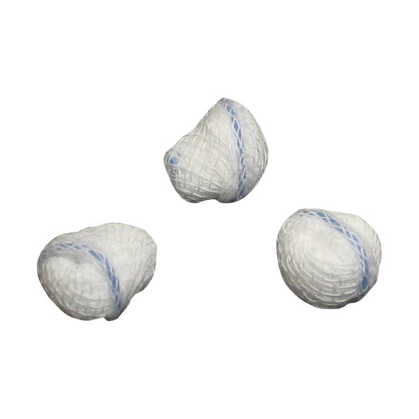 Dukal Sterile X-Ray Detectable Peanut Sponges, 3/8", 5/Bag, 100 BG/CS, 500 per Case, Made of 100% Cotton gauze