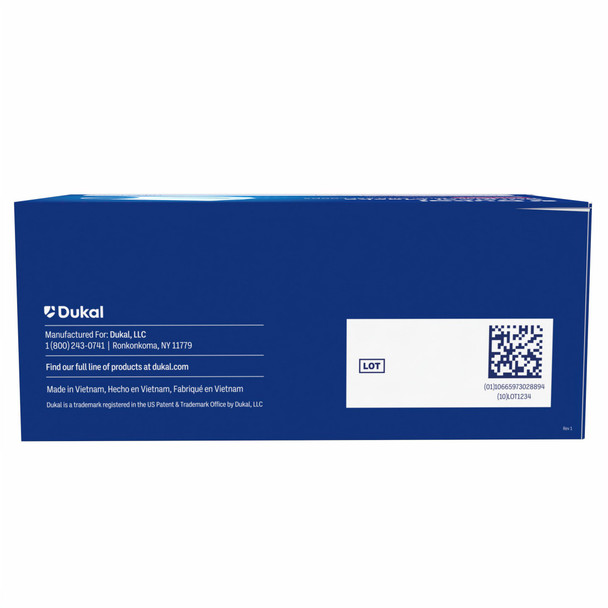 Dukal ASTM Level 2 Surgical Mask with Ear Loop, Blue, Non-Sterile, 50/Box, 12 BX/CS, Earloop