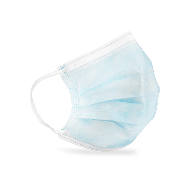 Dukal ASTM Level 3 Surgical Mask with Ear Loop, Blue, Non-Sterile, 50/Box, 12BX/CS, with Earloop
