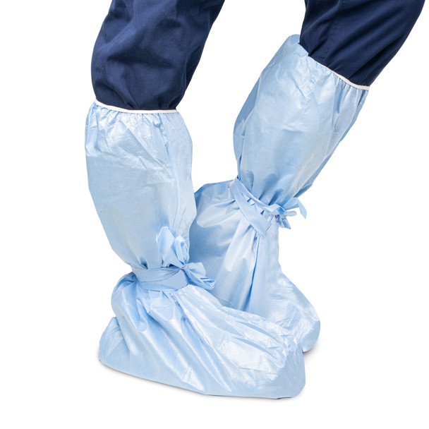 Dukal Boot Cover with Anti-Slip Strips, One Size, Blue, Non-Sterile, 20/Bag, 15 BG/CS, Universal