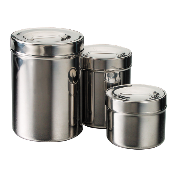 Dukal Stainless Steel Dressing Jar, 1/2 qt, Non-Sterile, 12/Box, ½ Qt, 12 per Case, Dukal Item 4233-2