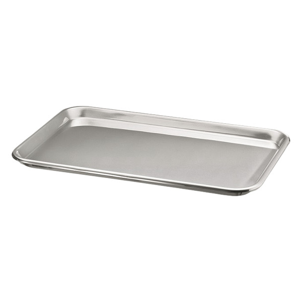Dukal Stainless Steel Instrument Tray Flat, 17-1/8" x 11-5/8" x 5/8", Non-Sterile, 12/Box, 12 per Case