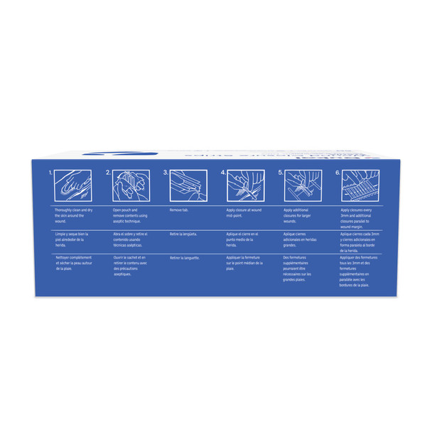 Dukal Sterile Wound Closure Strips, 1" x 4", 4/Pack, 50 PK/BX, 4 BX/CS, 800 per Case, for Wound Dressings