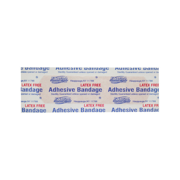 Dukal Sterile Plastic Adhesive Bandages 3/4" x 3" – Plastic, Sheer, Flexible, Absorbent, Bulk, Latex-Free