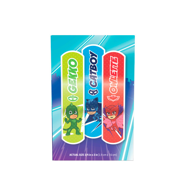 Dukal PJ Masks Stat Strip Adhesive Bandages – 3/4" x 3" Sterile, Latex-Free, Easy-Open Pediatric Care