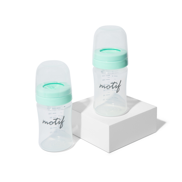 Luna Milk Collection Containers – 2-Pack, 5-Ounce BPA-Free Storage Bottles for Motif Luna Breast Pump