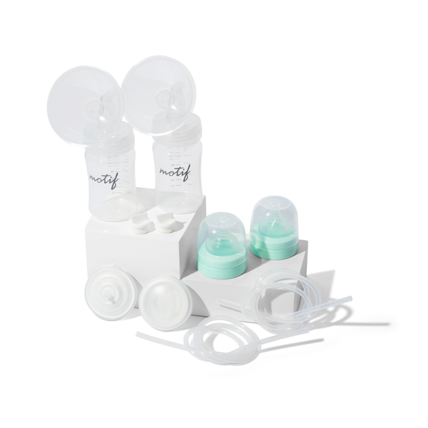 Luna Double Pumping Kit – Complete Replacement Accessory Set for Motif Luna Breast Pump, BPA-Free, All Sizes