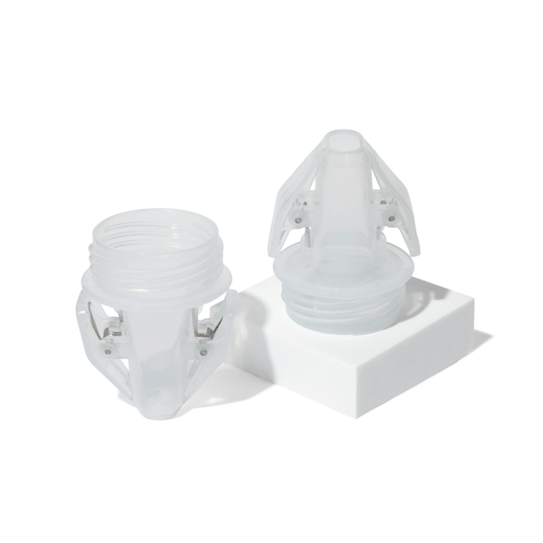 Pump-to-Bag Adapter – Direct-Pump Storage Adapter for Motif Luna, Duo, Twist Breast Pumps, 2-Pack, BPA-Free