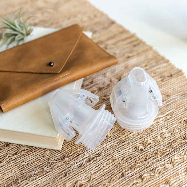 Pump-to-Bag Adapter – Direct-Pump Storage Adapter for Motif Luna, Duo, Twist Breast Pumps, 2-Pack, BPA-Free