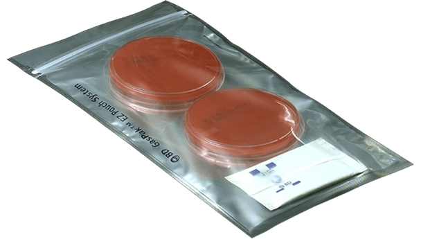 BD GasPak EZ CO2 Pouch System – CO2-Enriched Capnophilic Bacteria Culture Kit, Water-Free, 20 Pouches/Box