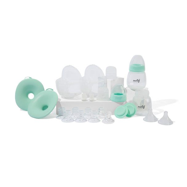 Motif Aura Glow Resupply Kit – Complete Replacement Set, Includes 24 mm Breast Shield, Multiple Inserts