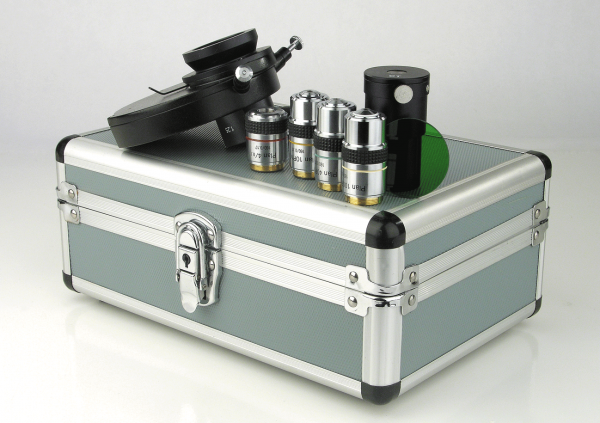 Phase Microscope – Trinocular Head, WF10X Eyepieces, 4X/10X/40XR/100XR Plan Phase Objectives