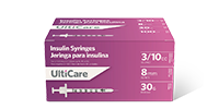 UltiCare Tuberculin Safety Syringes 1 mL – 12.7mm Needle, 27G, Permanently Attached, Safety Shield