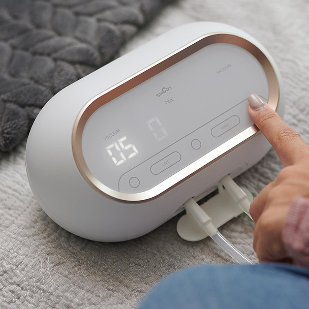 Spectra On‑The‑Go Plus Wearable Breast Pump Bundle with CaraCups – Hospital‑Strength, Hands‑Free