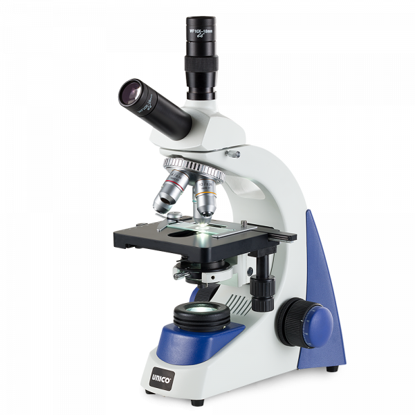 Unico G382PL Dual Head Practice Microscope – Plan Achromat Objectives, LED Illumination, 17 lb Weight
