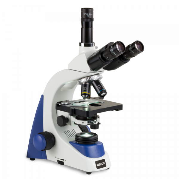 Unico G383SP-LED Trinocular Microscope – Seidentopf Head, Semi-Plan Objectives, LED Illumination