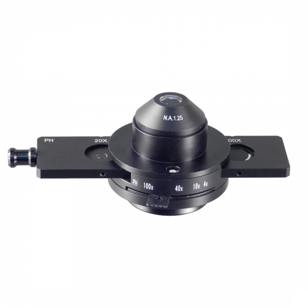 Unico PHASE Annulus Slider for 20X and 100X Plan Phase – Improves Contrast, Wood Material, Compatible with