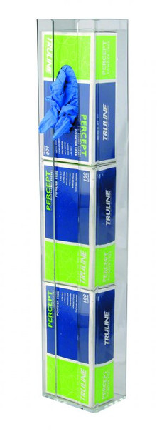 Unico Glove Box Dispenser – 3-Box Vertical Holder, Wall Mountable, 5.5 in Width, Fits Standard Glove Boxes