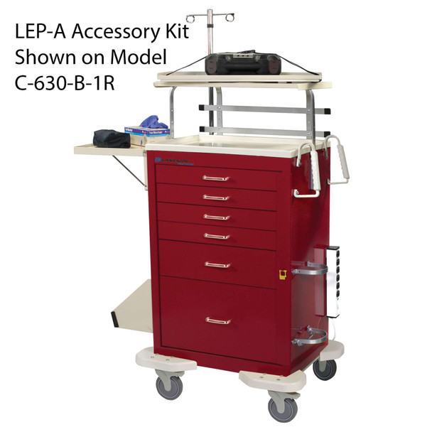 Lakeside Cord Wrap – Customizable Medical Cart Accessory, 12 × 3 × 3 in Dimensions, Flexible Organization,